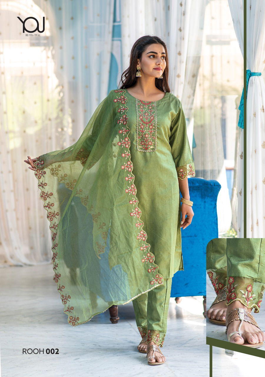 Wanna Rooh Designer Festive Wear Silk Ready Made Salwar Suit Collection